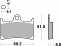 Bremsbelag SBS 634DS-1( giftiger Biss) YZF1000 R1/2015-