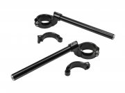 Handlebar set raised 15mm clamps 55mm, incl. steering plate